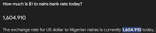 $1 = N869 naira exchange rate
