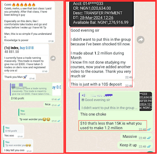 Student turned $10 into 1.2 million naira trading synthetics